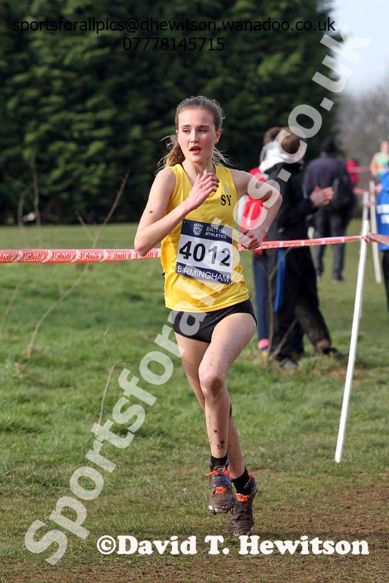 Under-15 girls Inter Counties Cross Country, Cofton Park, Birmingham. Photo: David T. Hewitson/Sports for All Pics